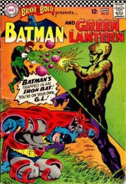 Brave and the Bold 69 - Brave Bold - Green Lantern - Trapped In A Iron Bat - Fight - War - Carmine Infantino