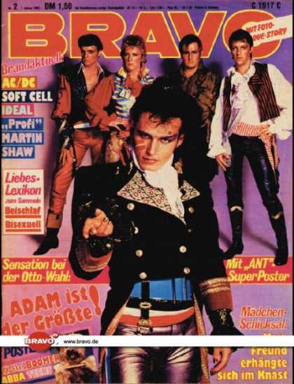 Bravo - 02/82, 07.01.1982 - Adam Ant (Adam & the Ants)