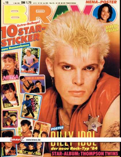 Bravo - 19/84, 03.05.1984 - Billy Idol
