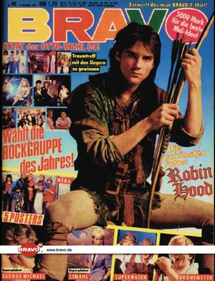 Bravo - 46/84, 08.11.1984 - Michael Praed (Robin Hood, TV Serie)