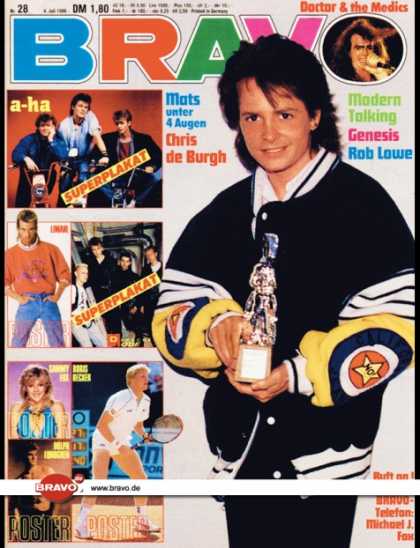 Bravo - 28/86, 04.07.1986 - Michael J. Fox