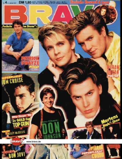 Bravo - 04/87, 15.01.1987 - Duran Duran - Don Johnson (Miami Vice, TV Serie)