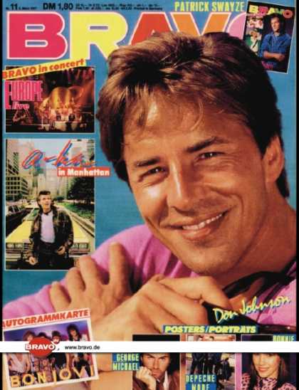 Bravo - 11/87, 05.03.1987 - Don Johnson (Miami Vice, TV Serie)