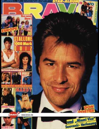 Bravo - 21/87, 14.05.1987 - Don Johnson (Miami Vice, TV Serie)