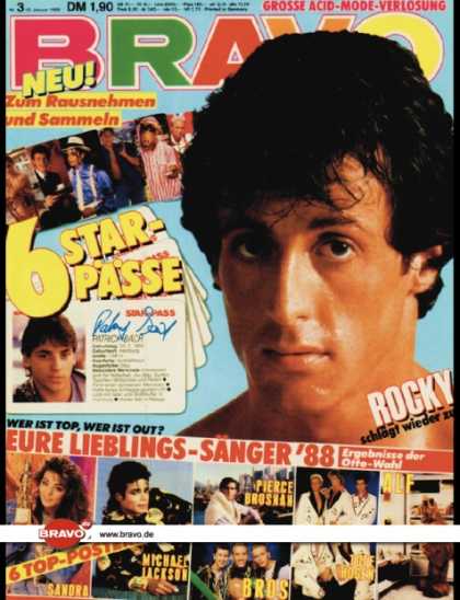 Bravo - 03/89, 12.01.1989 - Sylvester Stallone