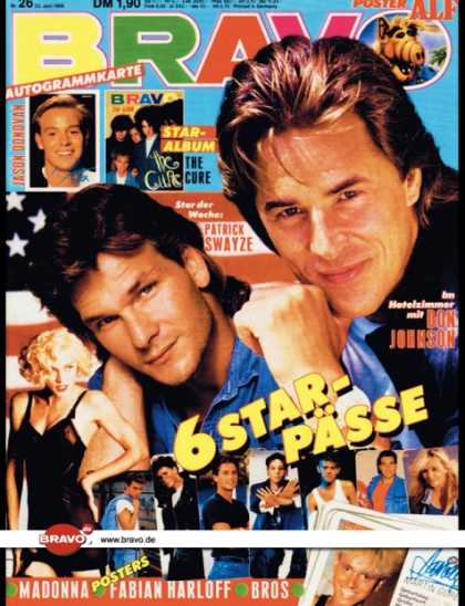 Bravo - 26/89, 22.06.1989 - Don Johnson (Miami Vice, TV Serie), Patrick Swayze