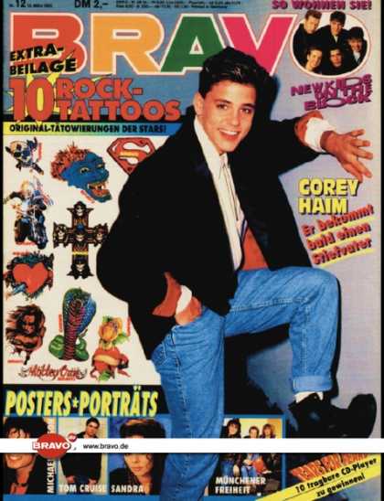 Bravo - 12/90, 15.03.1990 - Corey Haim - New Kids on the Block