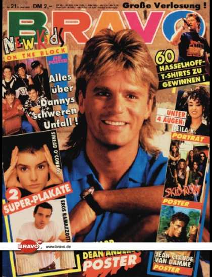 Bravo - 21/90, 17.05.1990 - Richard Dean Anderson (MacGyver, TV Serie) - New Kids on the