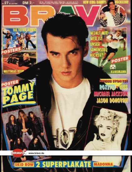 Bravo - 27/90, 28.06.1990 - Tommy Page - Danny Wood (New Kids on the Block)