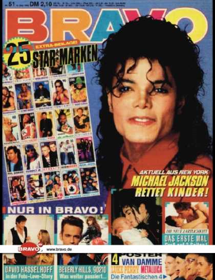 Bravo - 51/92, 10.12.1992 - Michael Jackson - David Hasselhoff - Beverly Hills 90210 (TV