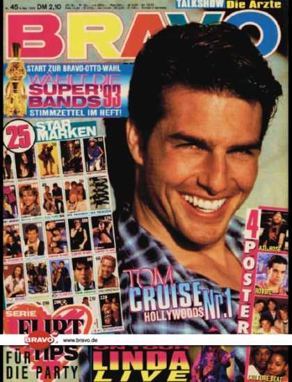 Bravo - 45/93, 04.11.1993 - Tom Cruise - 4 Non Blondes