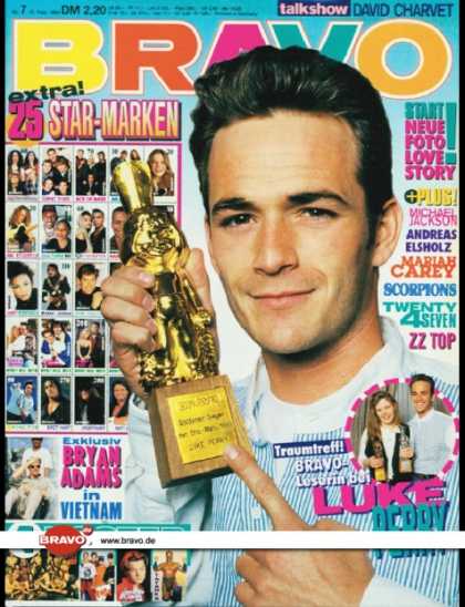 Bravo - 07/94, 10.02.1994 - Luke Perry (Beverly Hills 90210, TV Serie) - Bryan Adams -