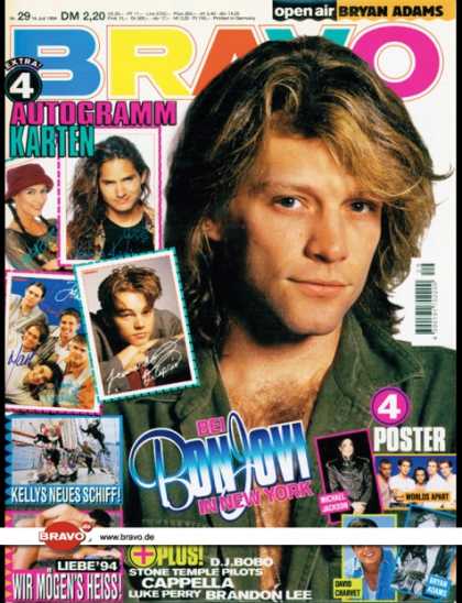 Bravo - 29/94, 14.07.1994 - Jon Bon Jovi - Kelly Family -