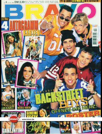 Bravo - 04/96, 18.01.1996 - Backstreet Boys - Die Toten Hosen - East 17 - Kelly Family