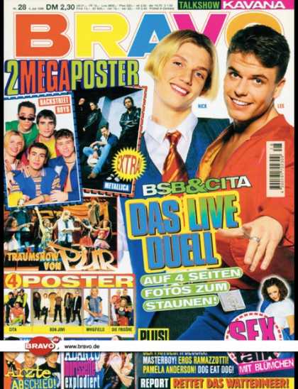 Bravo - 28/96, 04.07.1996 - NickCarter (Backstreet Boys) &Lee Baxter (Caught In The Act)