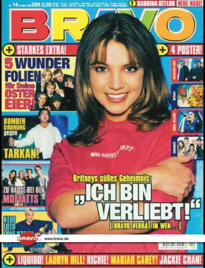 Bravo - 14/99, 31.03.1999 - Britney Spears - Tarkan - The Moffatts - Christian Wunderlic