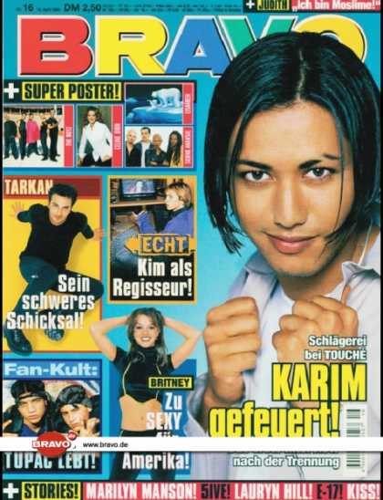 Bravo - 16/99, 15.04.1999 - Karim Maataoui - Tarkan - Echt - Tupac - Britney Spears