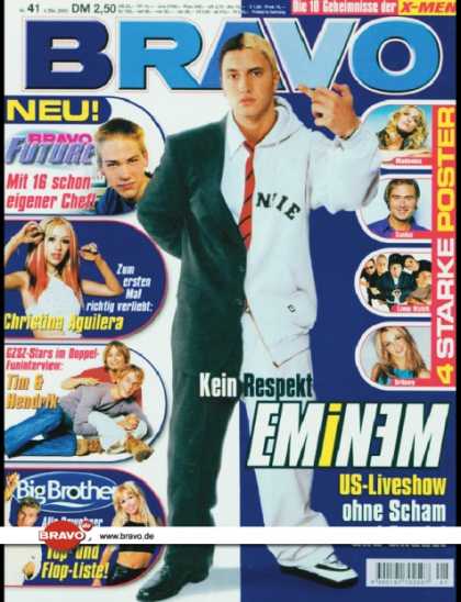 Bravo - 41/00, 04.10.2000 - Eminem - Christina Aguilera - Tim Sander, Hendrik Beck (GZSZ