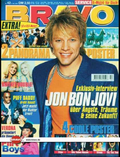 Bravo - 42/00, 11.10.2000 - Jon Bon Jovi - Britney Spears - Puff Daddy - Verona Feldbusc
