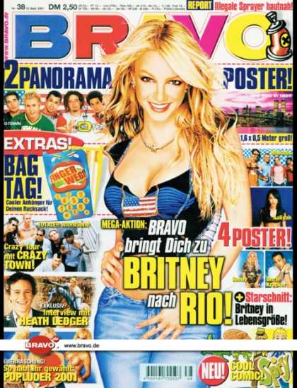 Bravo - 38/01, 12.09.2001 - Britney Spears - Crazy Town - Heath Ledger -