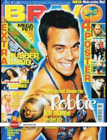 Bravo - 05/02, 23.01.2002 - Robbie Williams - Hila Bronstein (Bro'Sis) - Britney Spears
