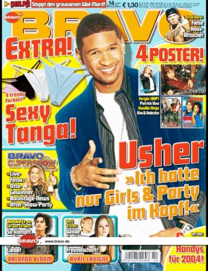 Bravo - 14/04, 24.03.2004 - Usher - Fred Durst (Limp Bizkit) - Otto-Gewinner, Supershow,