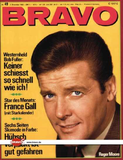 Bravo - 49/68, 02.12.1968 - Roger Moore
