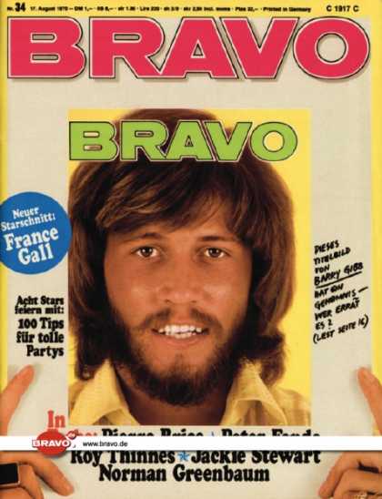 Bravo - 34/70, 17.08.1970 - Barry Gibb (Bee Gees)