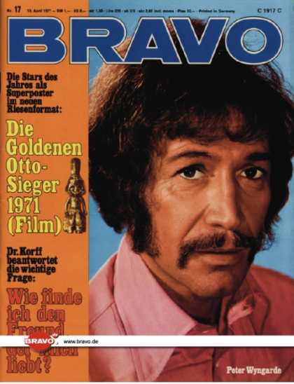 Bravo - 17/71, 19.04.1971 - Peter Wyngarde (Jason King, TV Serie)