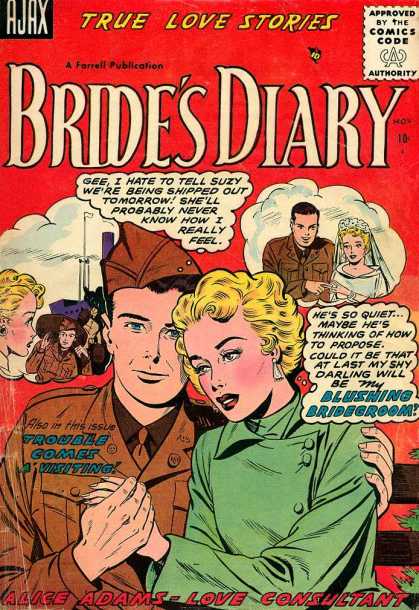 Bride's Diary 7 - Brides Diary - Wedding - Navy Man - Trouble Comes Visiting - Blushing Bridegroom