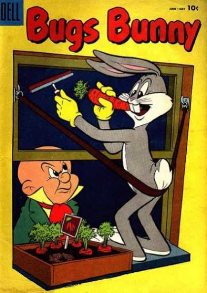 Bugs Bunny 43 - Elmer Fudd - Window - Carrot
