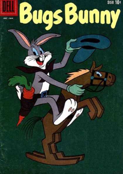 Bugs Bunny 76 - Rocking Horse - Carrot - Cowbunny - Dell Comic - Carrot Gun
