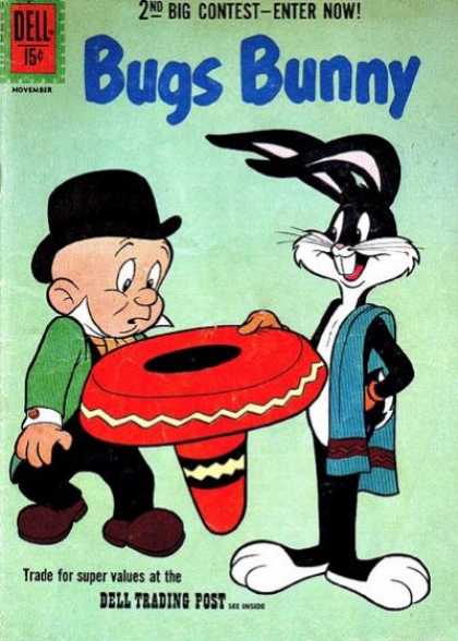 Bugs Bunny 81 - Elmer Fudd - Rabbit - Sombero - Trading Post - Black Hat