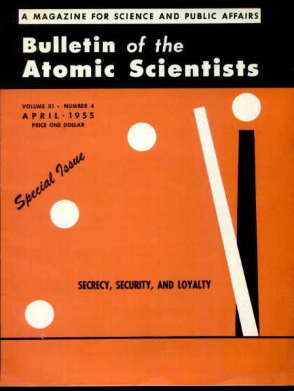 Bulletin of the Atomic Scientists - April 1955