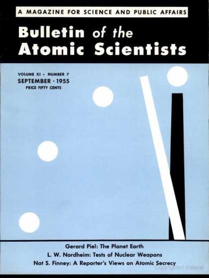 Bulletin of the Atomic Scientists - September 1955