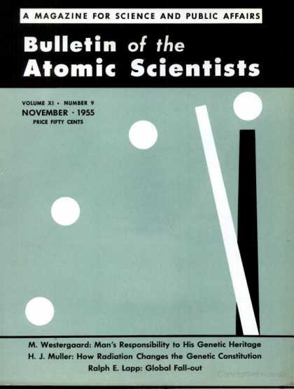 Bulletin of the Atomic Scientists - November 1955