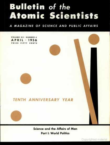 Bulletin of the Atomic Scientists - April 1956