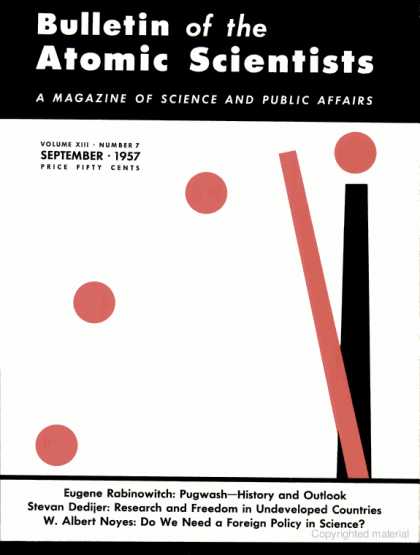 Bulletin of the Atomic Scientists - September 1957