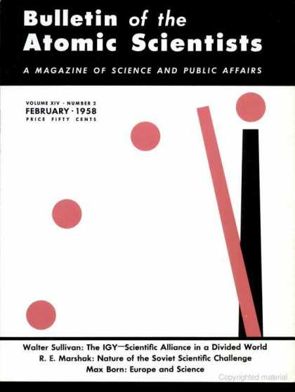 Bulletin of the Atomic Scientists - February 1958