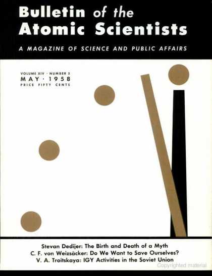Bulletin of the Atomic Scientists - May 1958