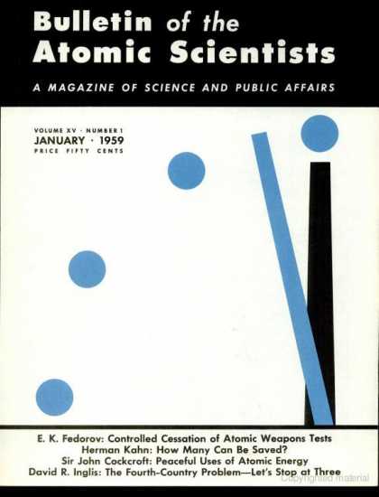 Bulletin of the Atomic Scientists - January 1959