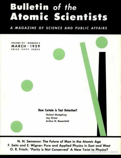 Bulletin of the Atomic Scientists - March 1959