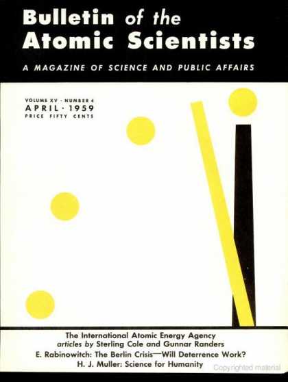 Bulletin of the Atomic Scientists - April 1959