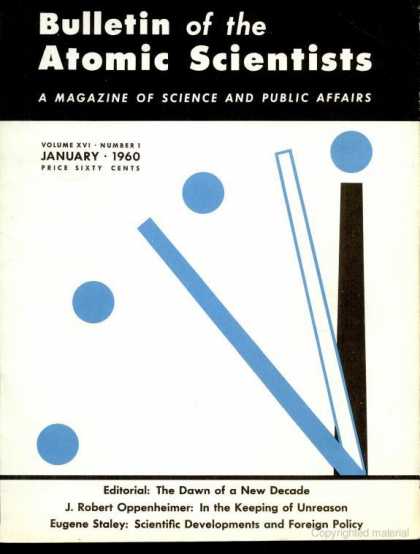 Bulletin of the Atomic Scientists - January 1960