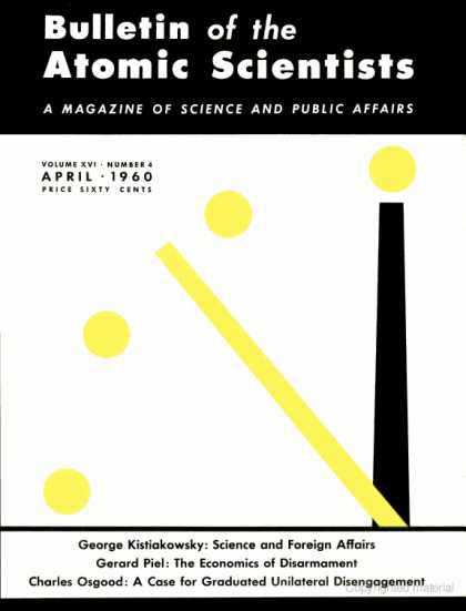 Bulletin of the Atomic Scientists - April 1960
