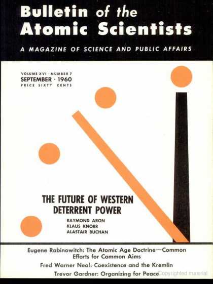 Bulletin of the Atomic Scientists - September 1960
