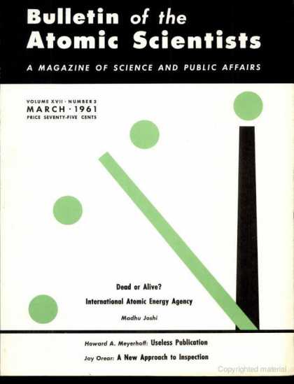 Bulletin of the Atomic Scientists - March 1961