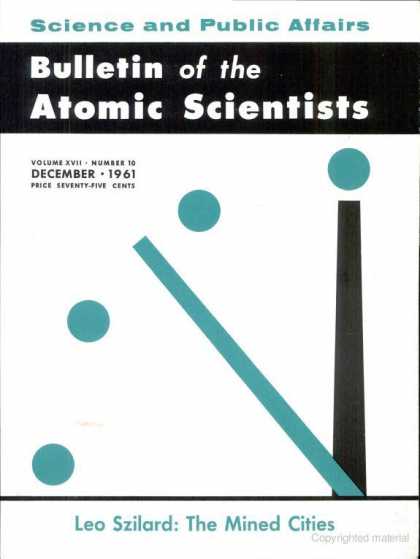 Bulletin of the Atomic Scientists - December 1961