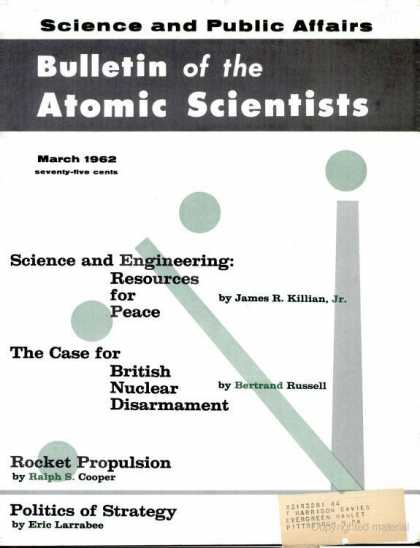 Bulletin of the Atomic Scientists - March 1962