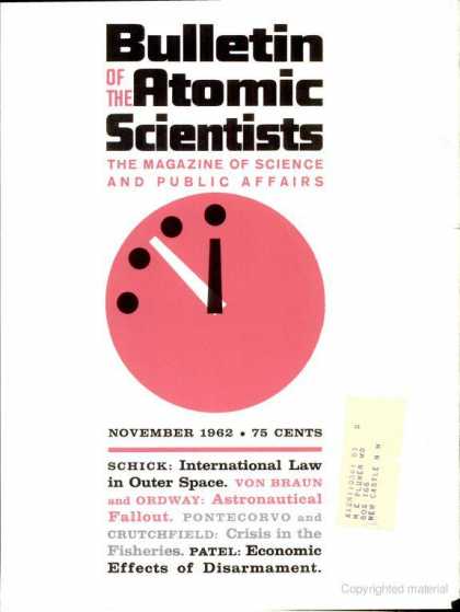 Bulletin of the Atomic Scientists - November 1962